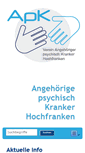 Mobile Screenshot of apk-hochfranken.de